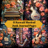 Kawaii Musical Junk Journal Pages