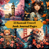 Kawaii Travel Junk Journal Pages