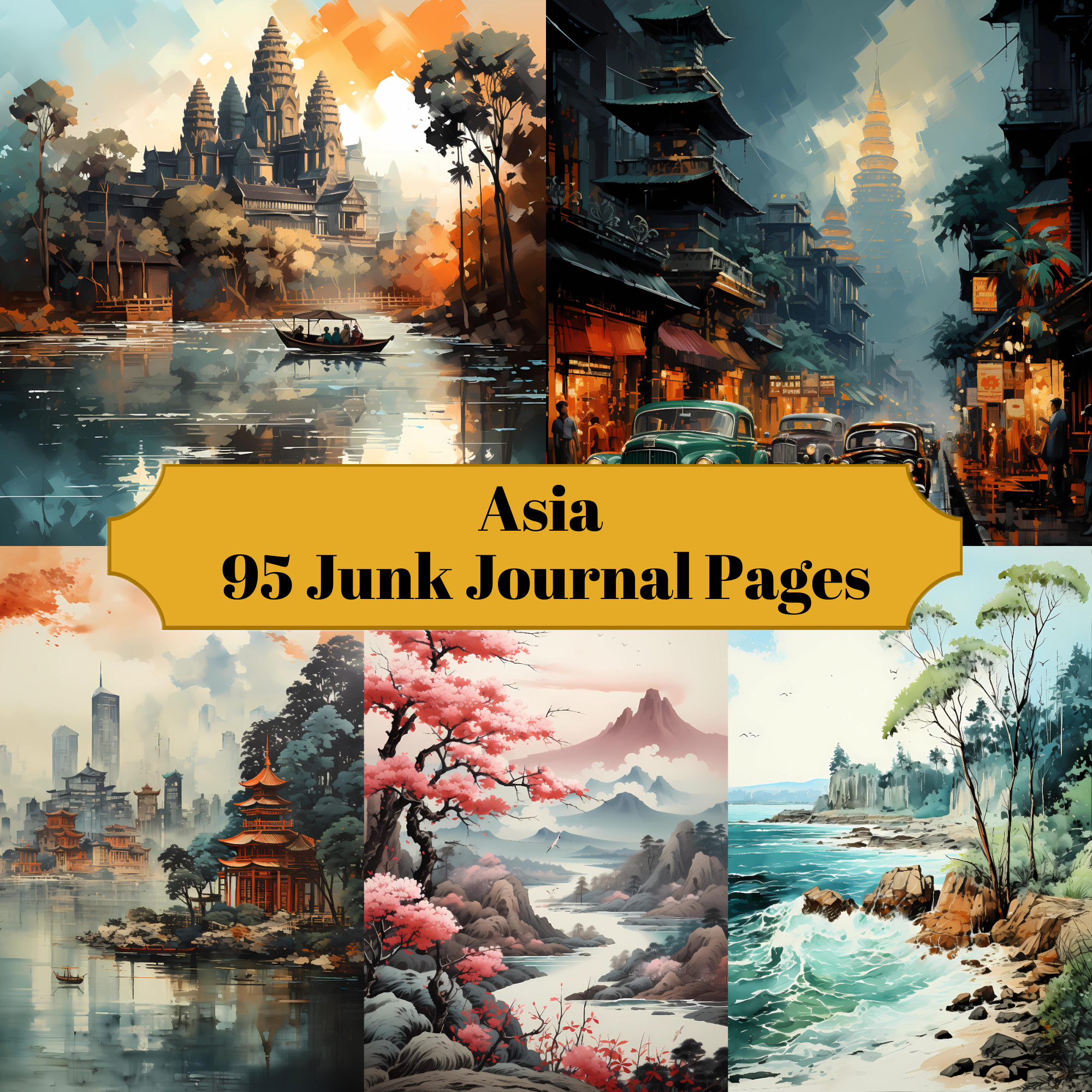 Asia Junk Journal Pages