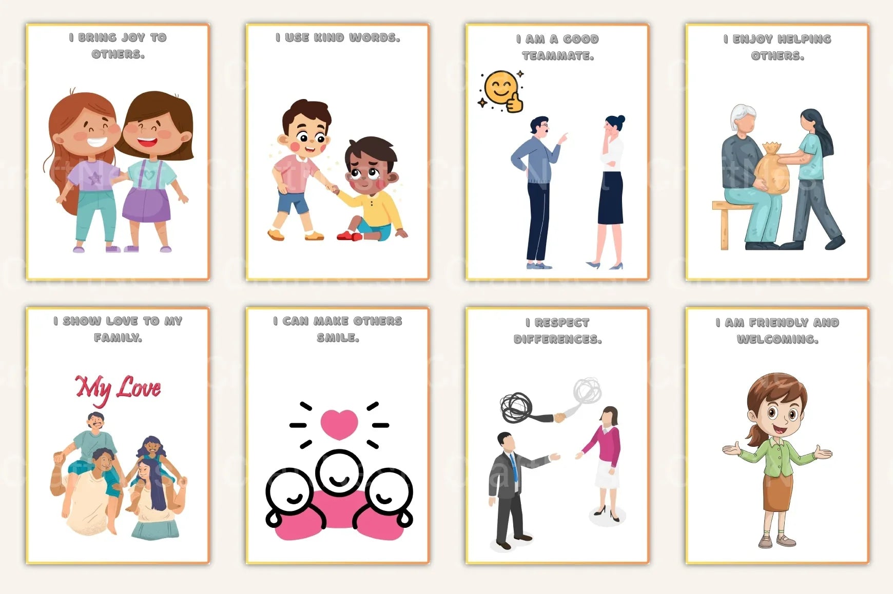 Affirmation Cards for Kids - CraftNest - Digital Crafting and Art