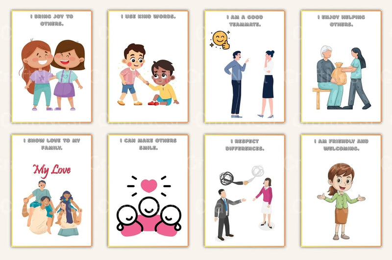 Affirmation Cards for Kids - CraftNest - Digital Crafting and Art