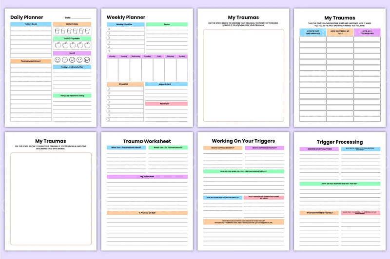 PTSD Trauma Recovery Workbook - CraftNest - Digital Crafting and Art