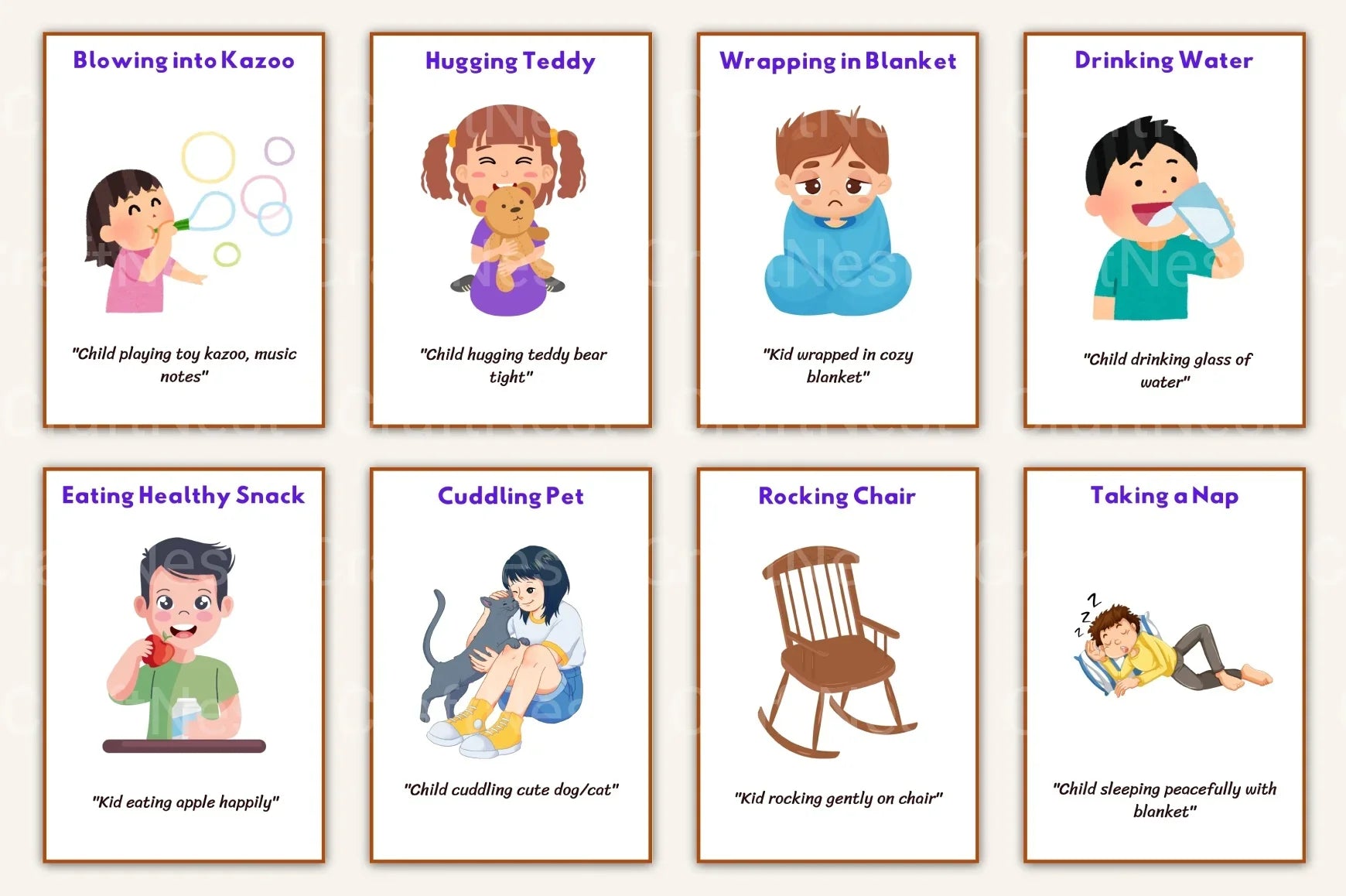 Coping Skills Flashcards for Kids - CraftNest - Digital Crafting and Art