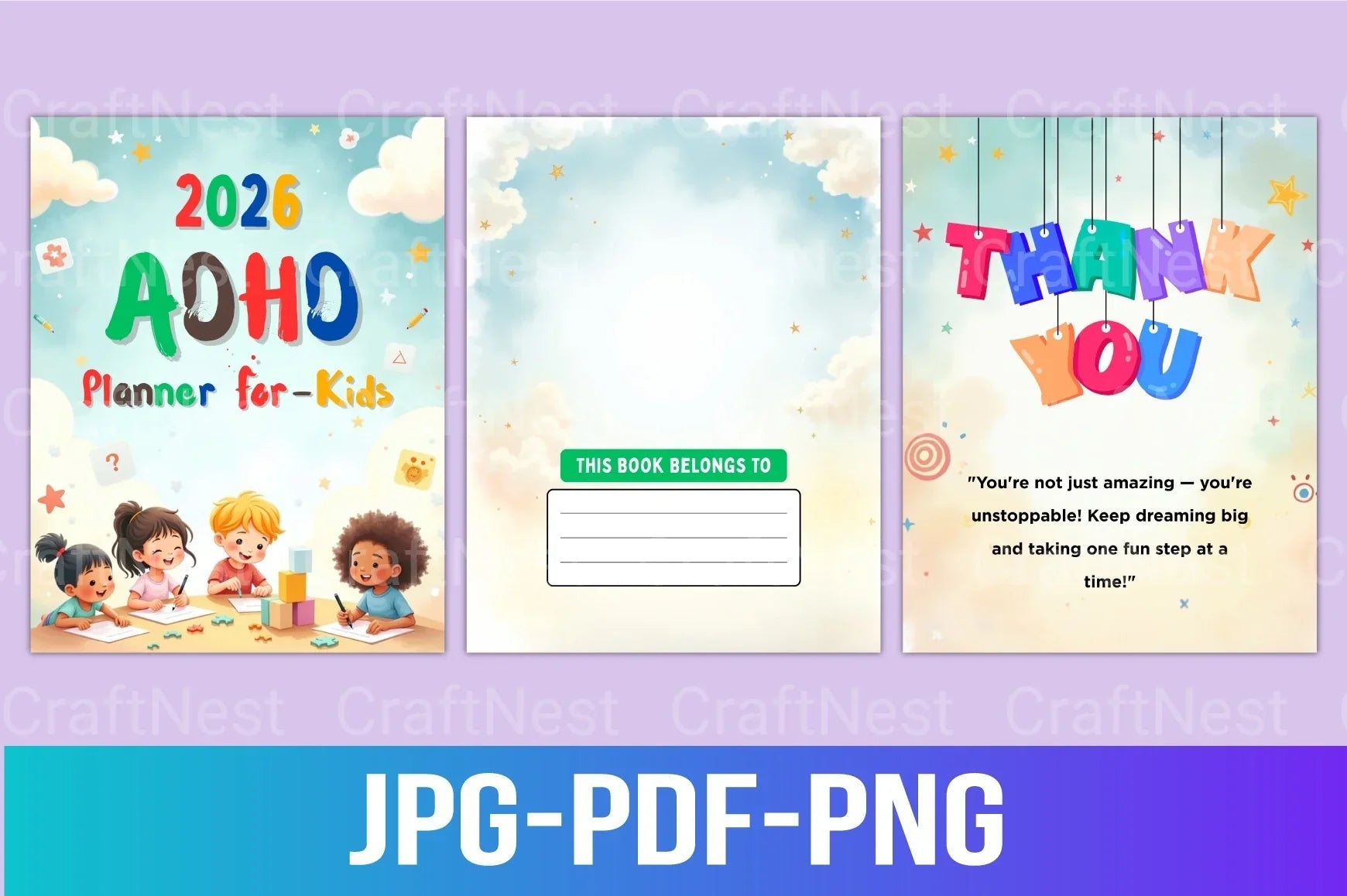 ADHD Planner for Kids - CraftNest - Digital Crafting and Art