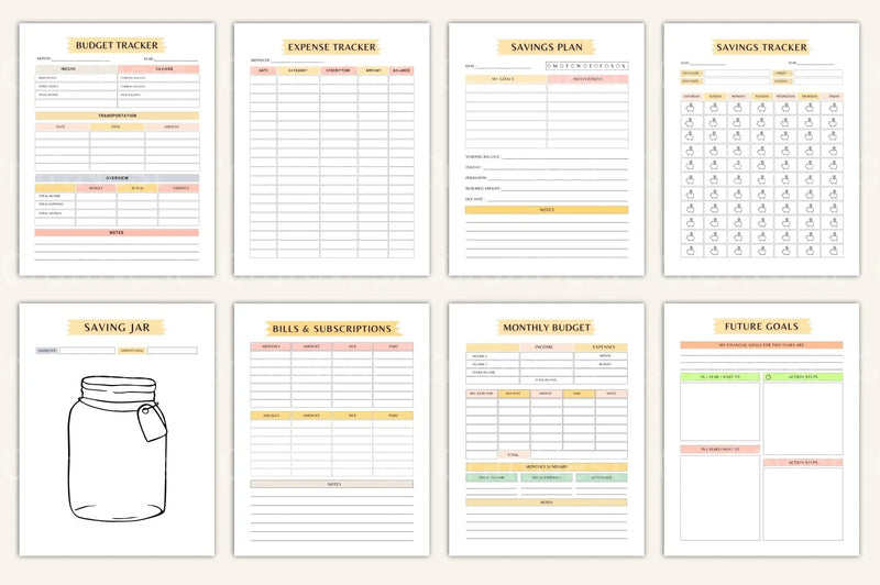 Budget Planner Template - CraftNest - Digital Crafting and Art