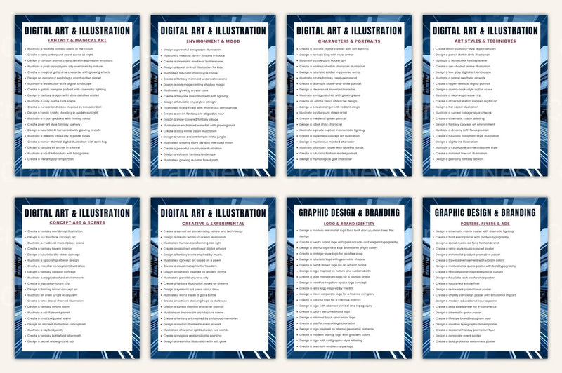 Art Prompt Library: Creative Inspiration Hub - CraftNest - Digital Crafting and Art