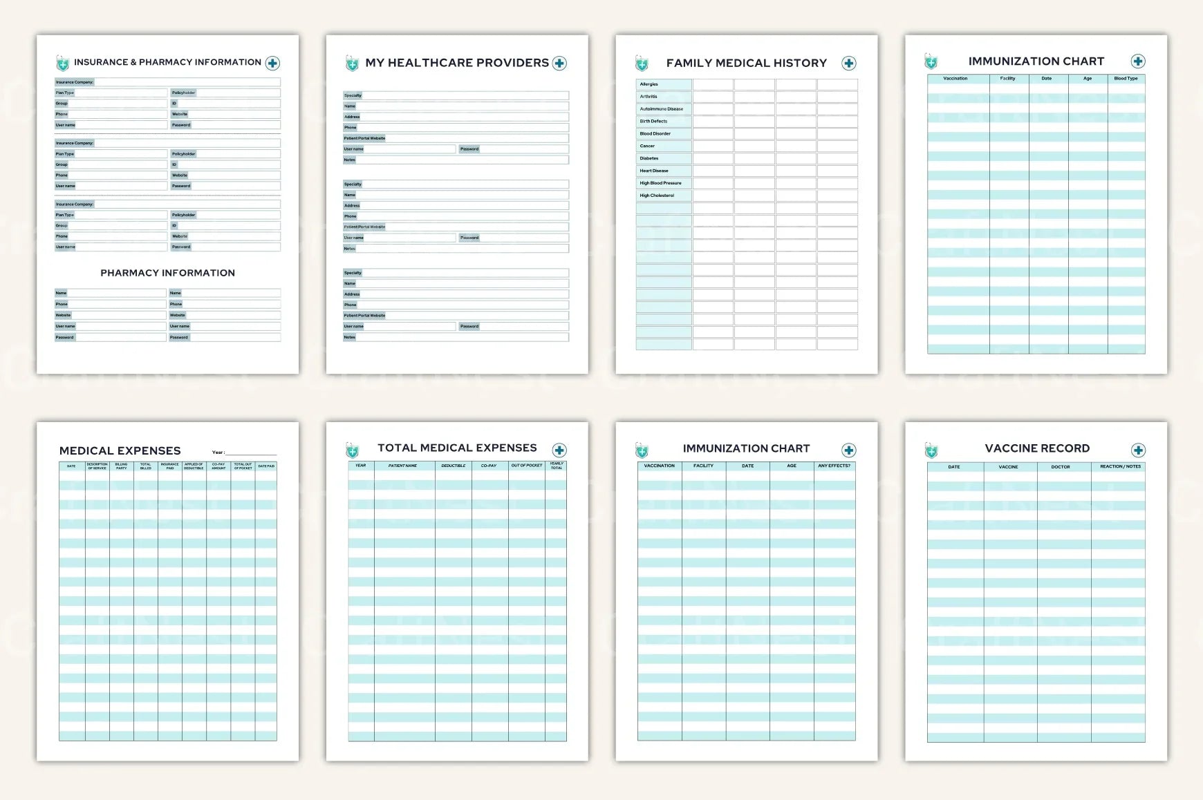 Medical Tracker Ultimate: Comprehensive Health Management Tool - CraftNest - Digital Crafting and Art