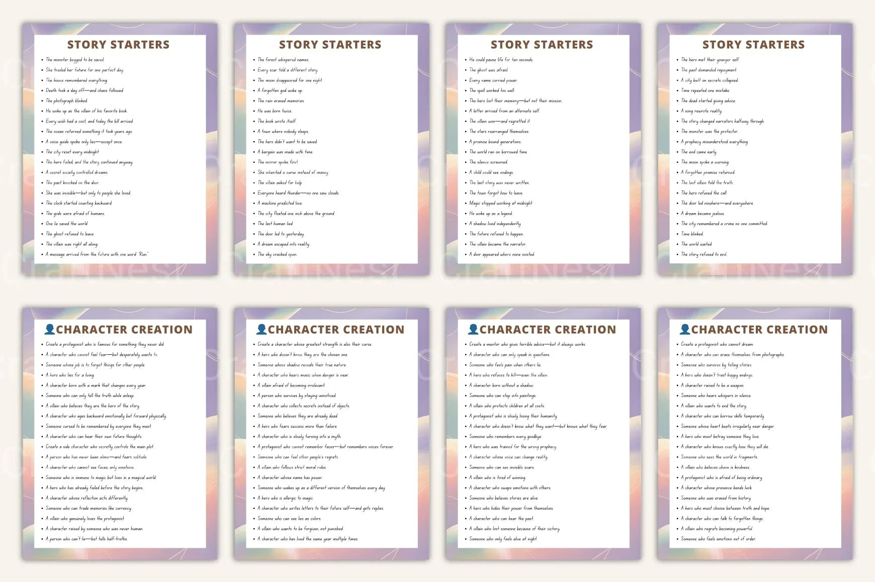 Storytelling Prompt Handbook: Creative Writing Ideas - CraftNest - Digital Crafting and Art