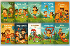 Kids Playtime Picture Book - CraftNest - Digital Crafting and Art