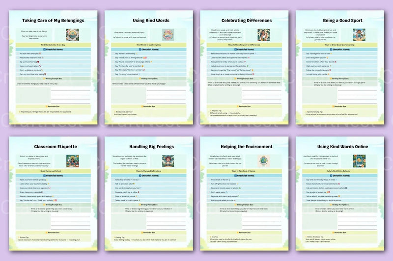 Good Habits and Manners Guide for Kids - CraftNest - Digital Crafting and Art