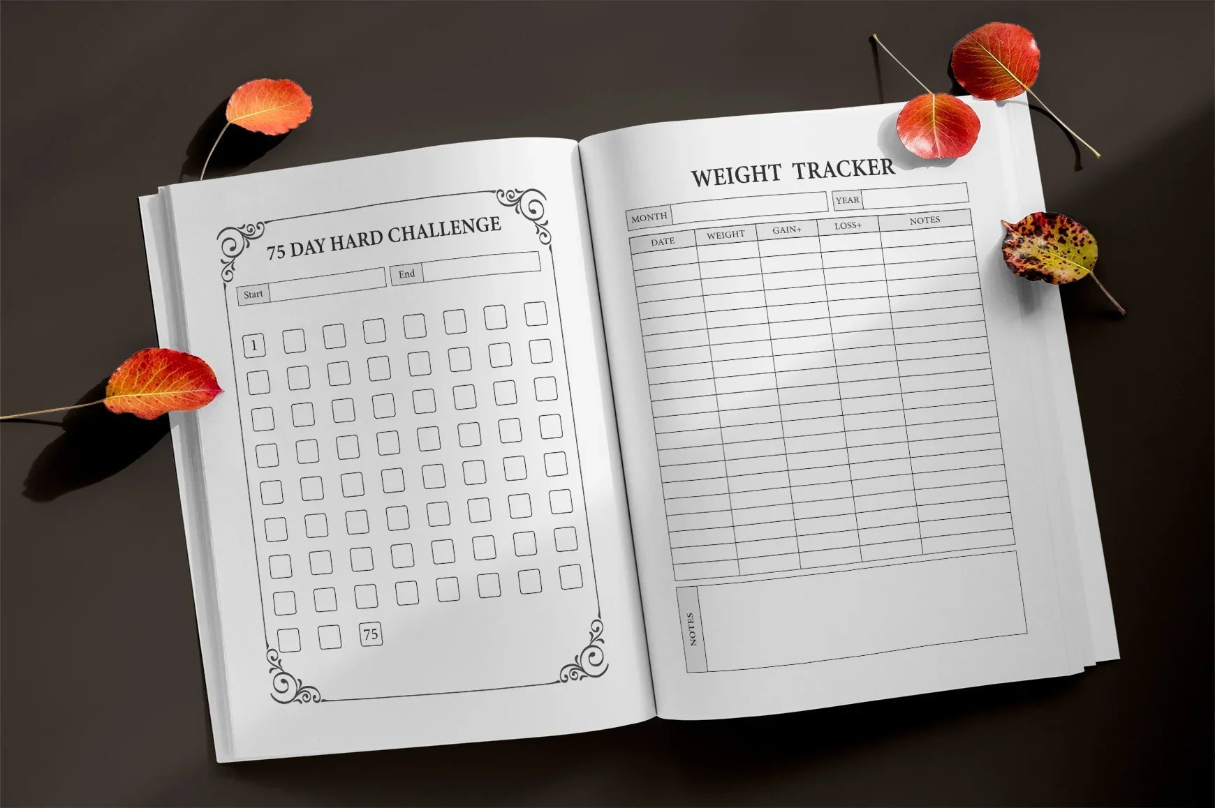 Day Hard Challenge Planner - Printable Planner Bundle - CraftNest - Digital Crafting and Art