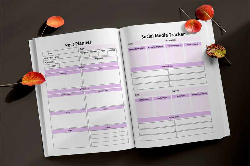 Blog Planner  Bundle - CraftNest - Digital Crafting and Art