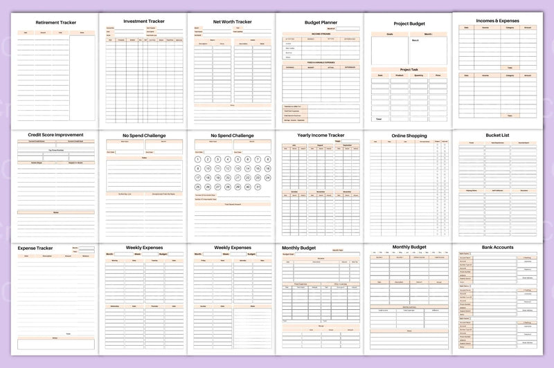 Budget Planner Template - CraftNest - Digital Crafting and Art