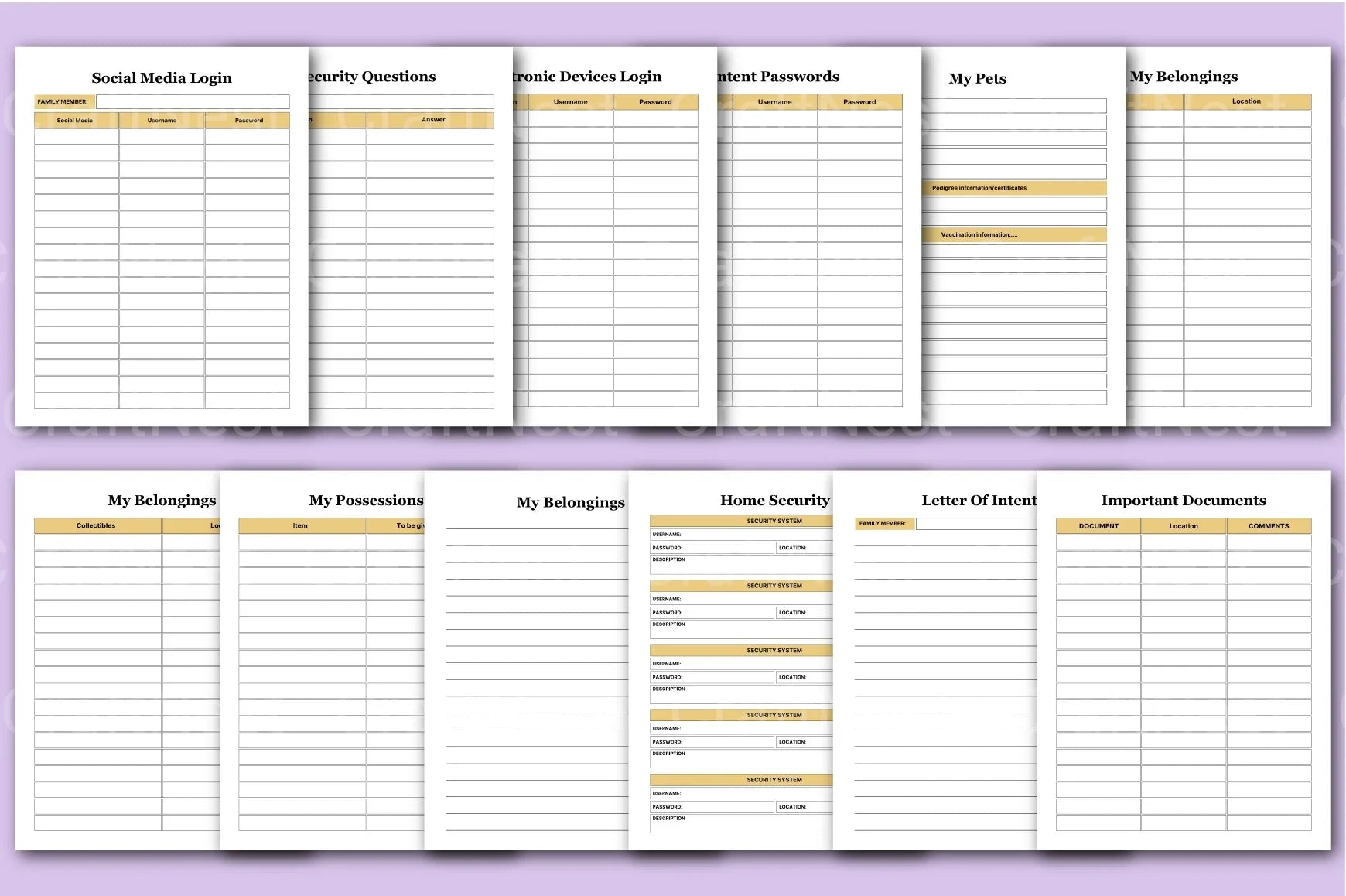 End of Life Planner Guide - CraftNest - Digital Crafting and Art