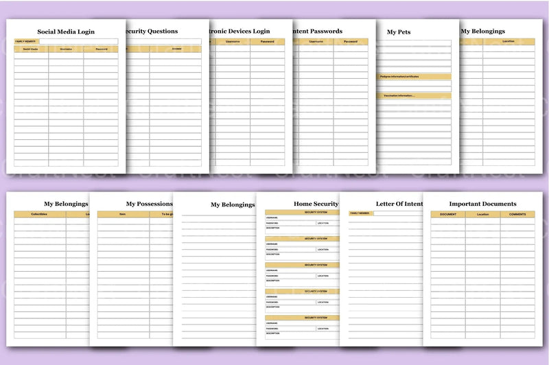 End of Life Planner Guide - CraftNest - Digital Crafting and Art