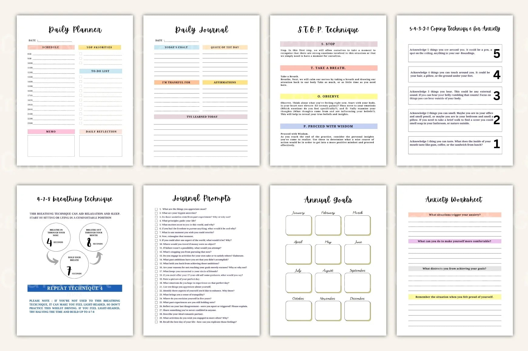 Mental Health Workbook for Personal Growth - CraftNest - Digital Crafting and Art
