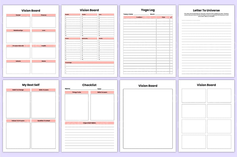 Vision Board Planner 2023 - CraftNest - Digital Crafting and Art