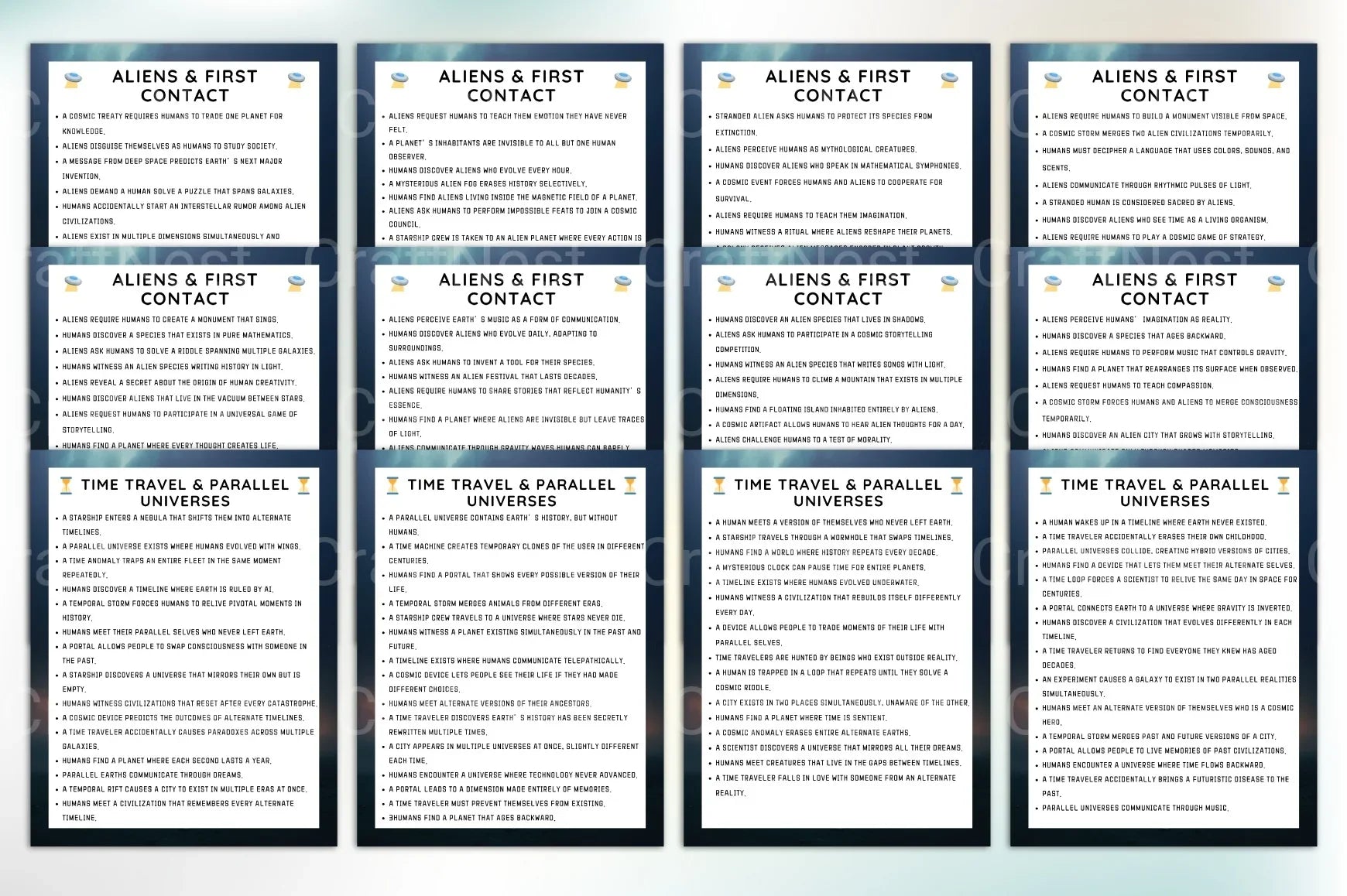 Engaging Sci-Fi Writing Prompts Book - CraftNest - Digital Crafting and Art