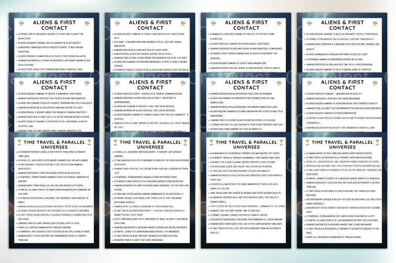 Engaging Sci-Fi Writing Prompts Book - CraftNest - Digital Crafting and Art