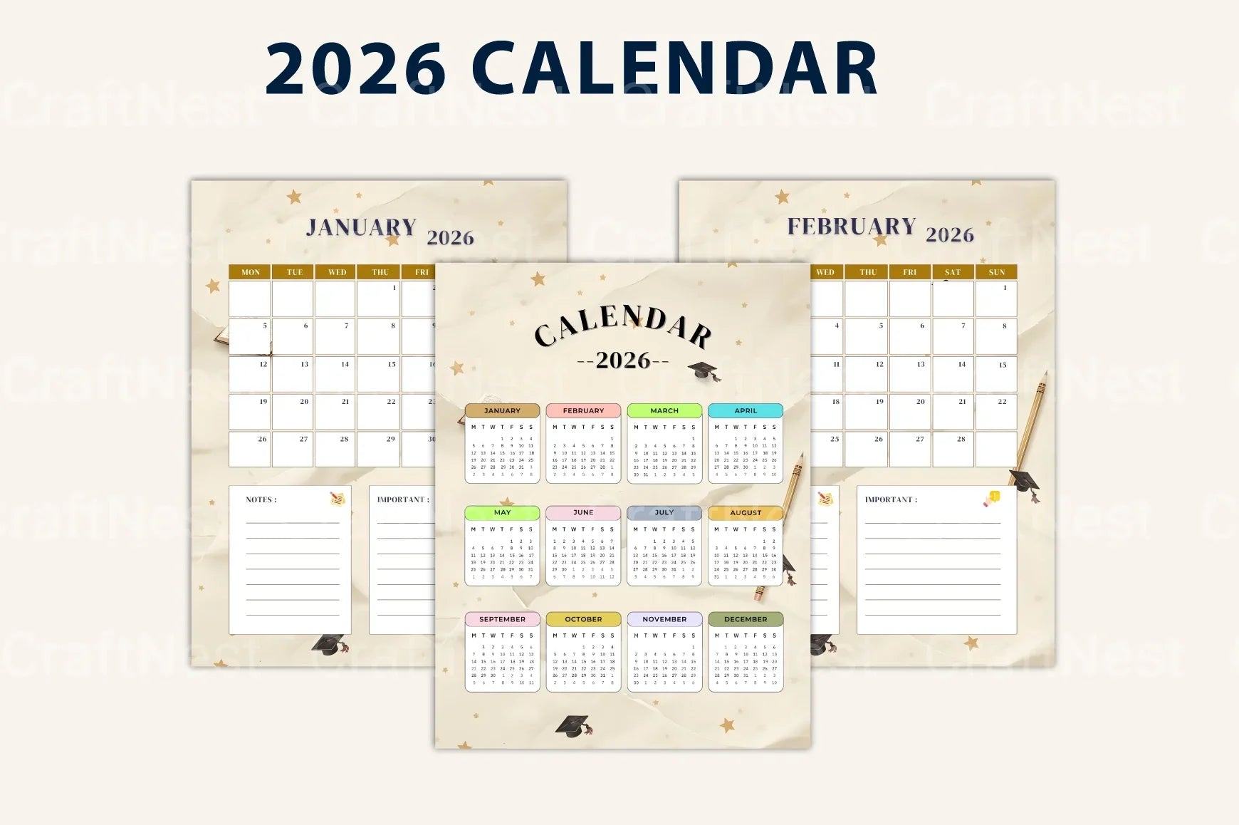 Ultimate Student Life Planner - CraftNest - Digital Crafting and Art