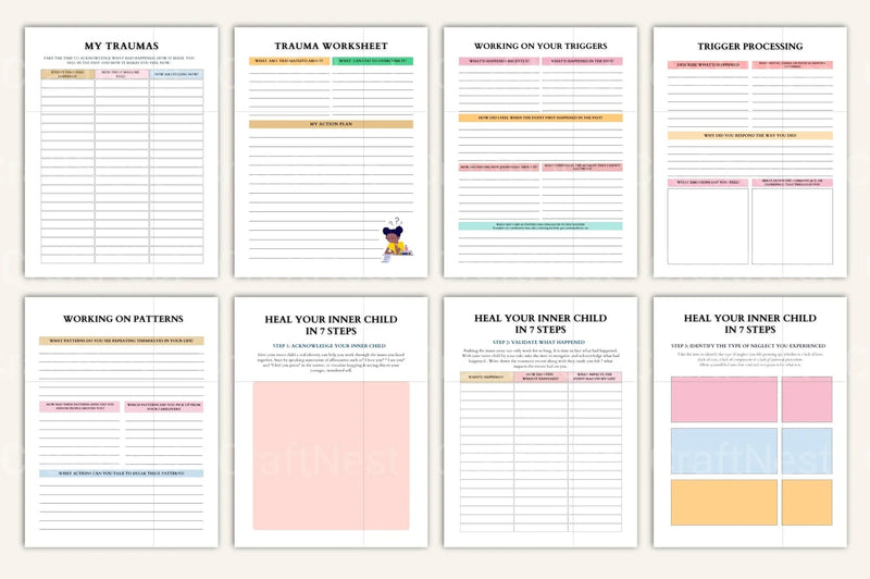 Therapy Worksheet Mega Pack - CraftNest - Digital Crafting and Art