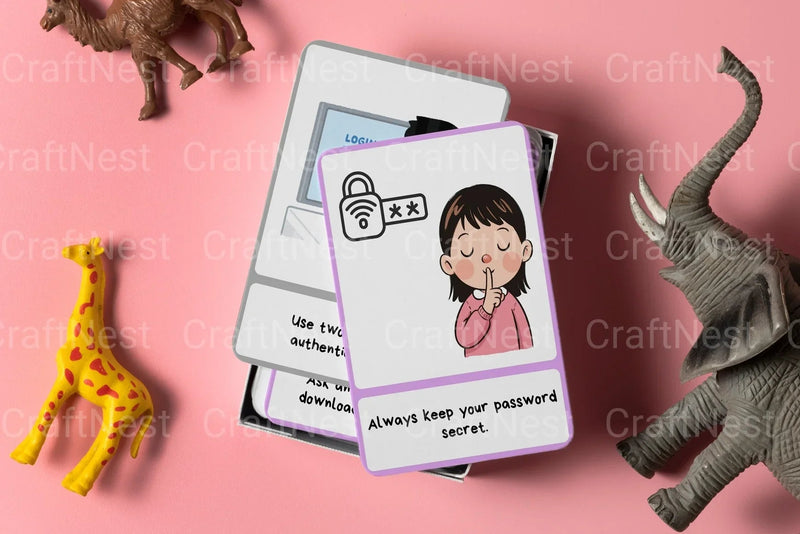 Online Security and Bullying Flash Cards - CraftNest - Digital Crafting and Art