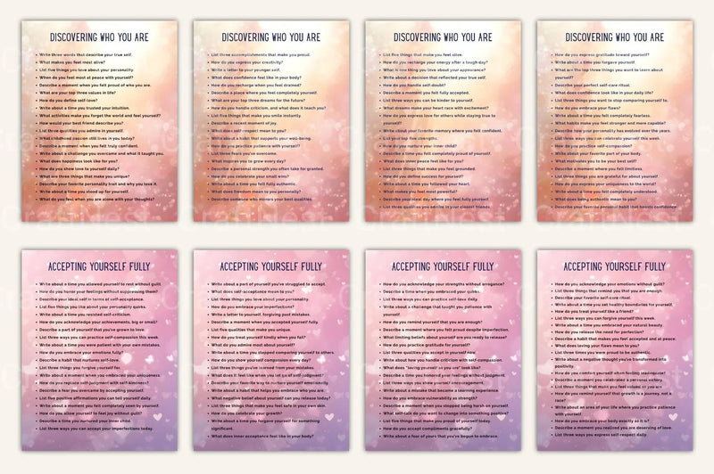 Self Love Confidence Prompts for Personal Growth - CraftNest - Digital Crafting and Art