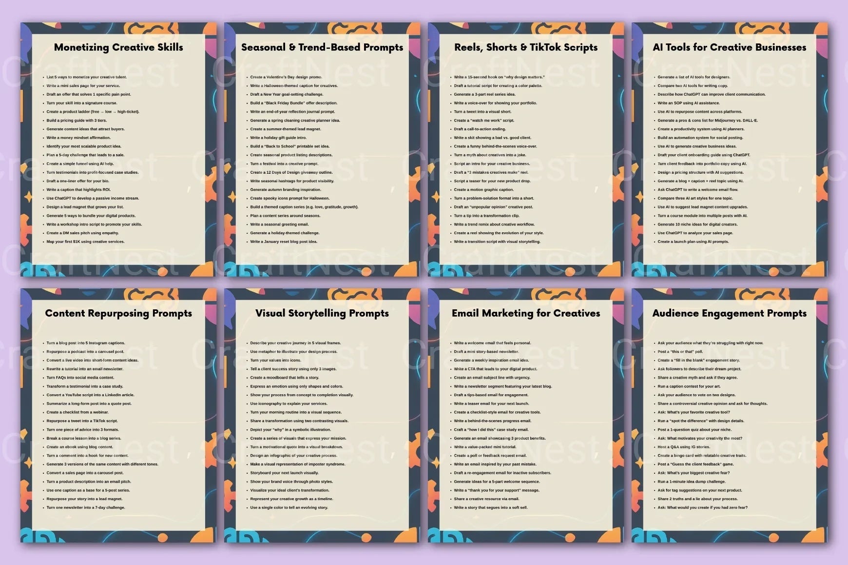 Creative Prompts for Designers, Writers, and Creators - CraftNest - Digital Crafting and Art