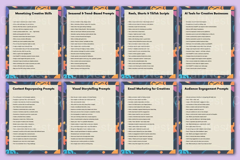 Creative Prompts for Designers, Writers, and Creators - CraftNest - Digital Crafting and Art