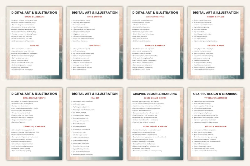 Creative Visual Prompt Book for Inspiration - CraftNest - Digital Crafting and Art