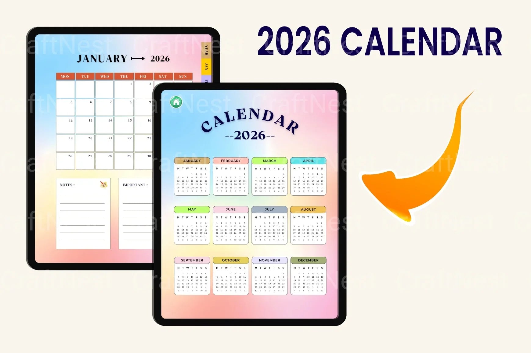 12-Month Kids Activity Organizer - CraftNest - Digital Crafting and Art