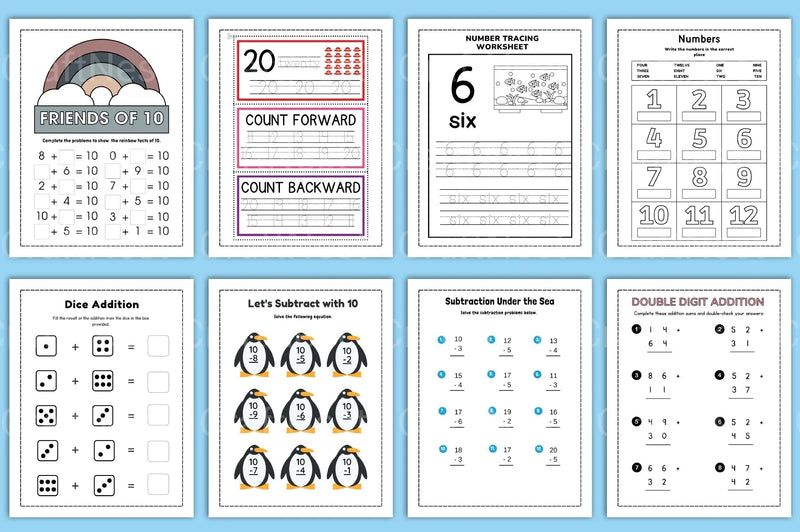 Count and Color Activity for Kids - CraftNest - Digital Crafting and Art