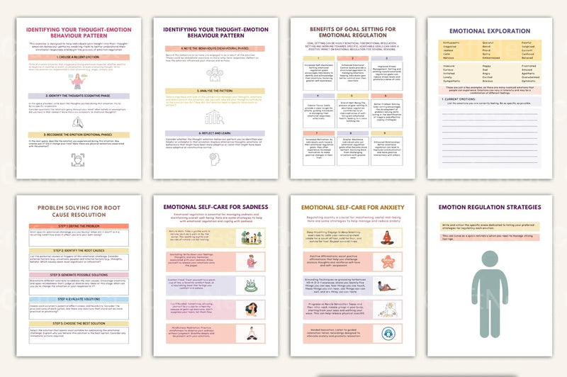 Emotion Processing Worksheets for Personal Growth - CraftNest - Digital Crafting and Art