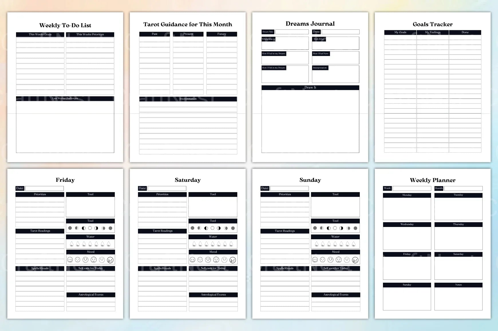 Witchy Planner: Enchant Your Organization - CraftNest - Digital Crafting and Art