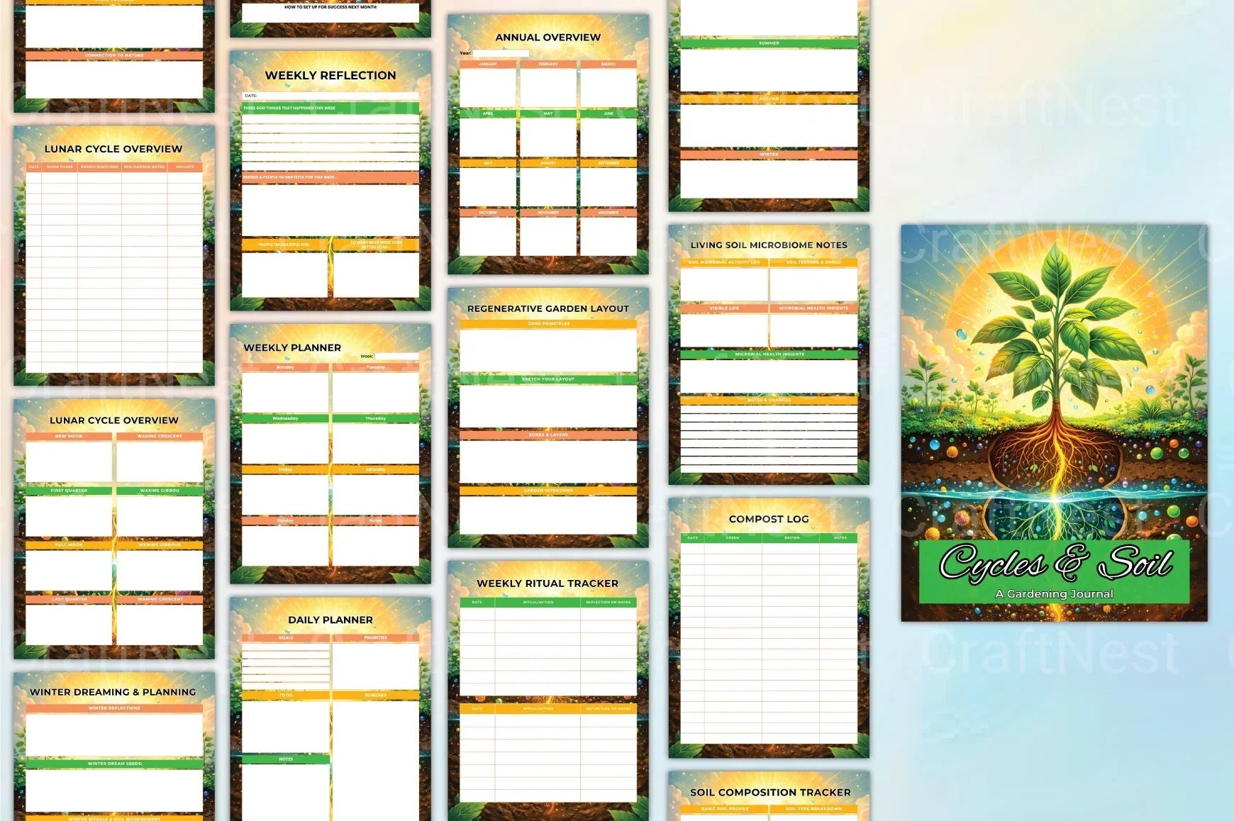 Cycles Soil Gardening Guide - CraftNest - Digital Crafting and Art