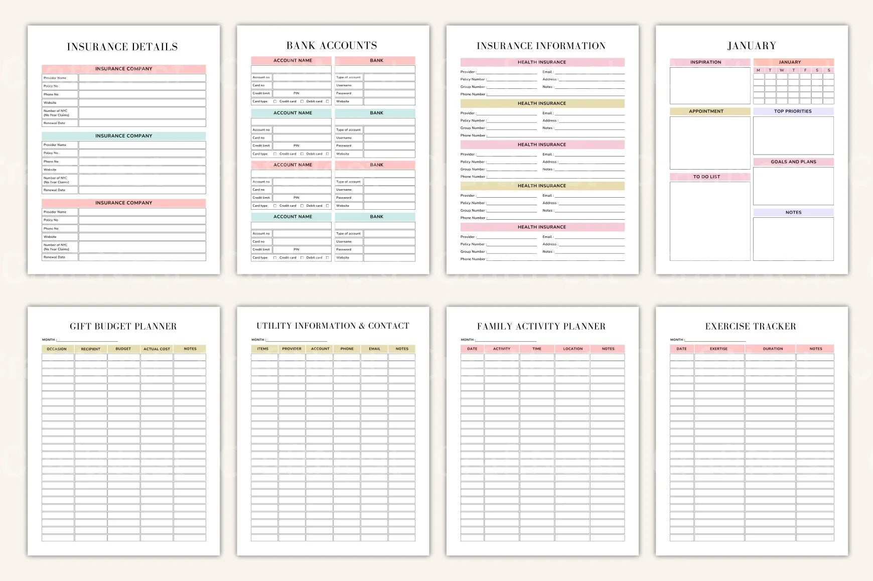 Ultimate House Management Binder for Organization - CraftNest - Digital Crafting and Art