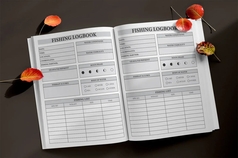 Fishing Logbook Planner Bundle - CraftNest - Digital Crafting and Art