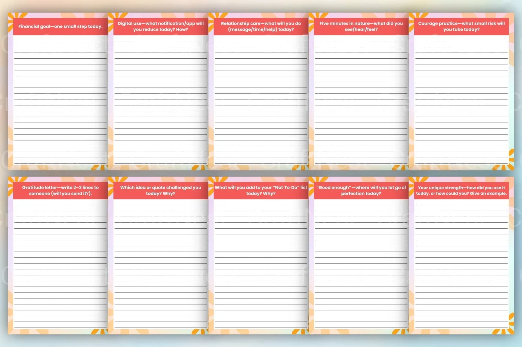 Daily Thought Prompts Book for Inspiration - CraftNest - Digital Crafting and Art