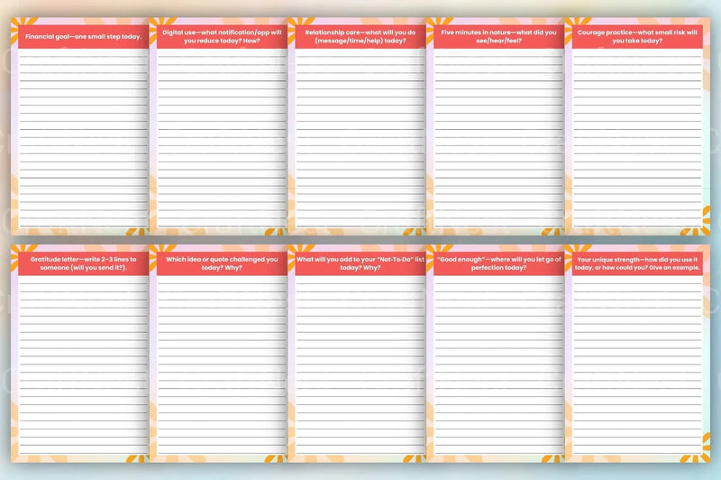 Daily Thought Prompts Book for Inspiration - CraftNest - Digital Crafting and Art
