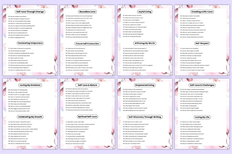 Self Love Prompts for Personal Growth - CraftNest - Digital Crafting and Art