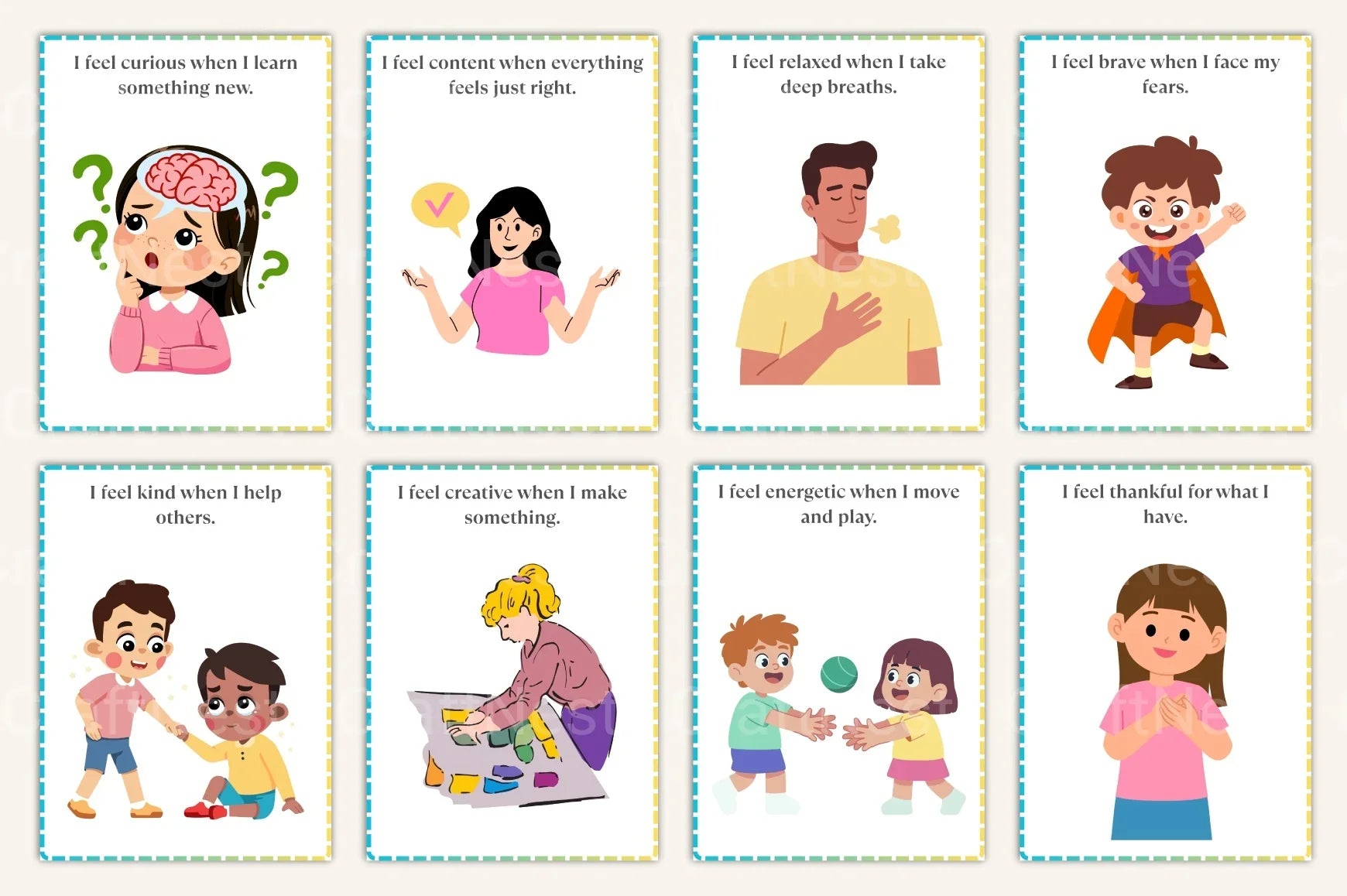 Emotion 120 Cards Collection - CraftNest - Digital Crafting and Art