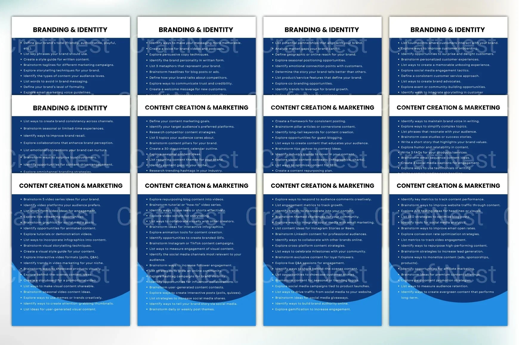Online Business Prompts Book - CraftNest - Digital Crafting and Art