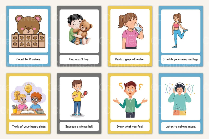 Coping Skills Cards for Kids - CraftNest - Digital Crafting and Art