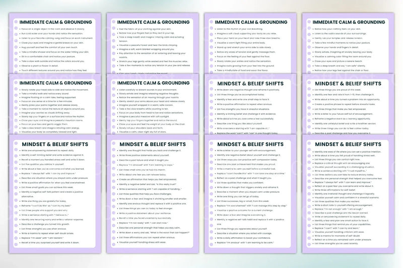 Anxiety Relief Prompts Book for Stress Reduction - CraftNest - Digital Crafting and Art