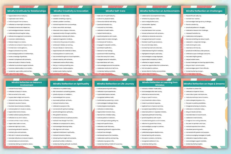 Mindful Prompts for Self Reflection - CraftNest - Digital Crafting and Art