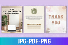 Soulful Content Creator Planner - CraftNest - Digital Crafting and Art