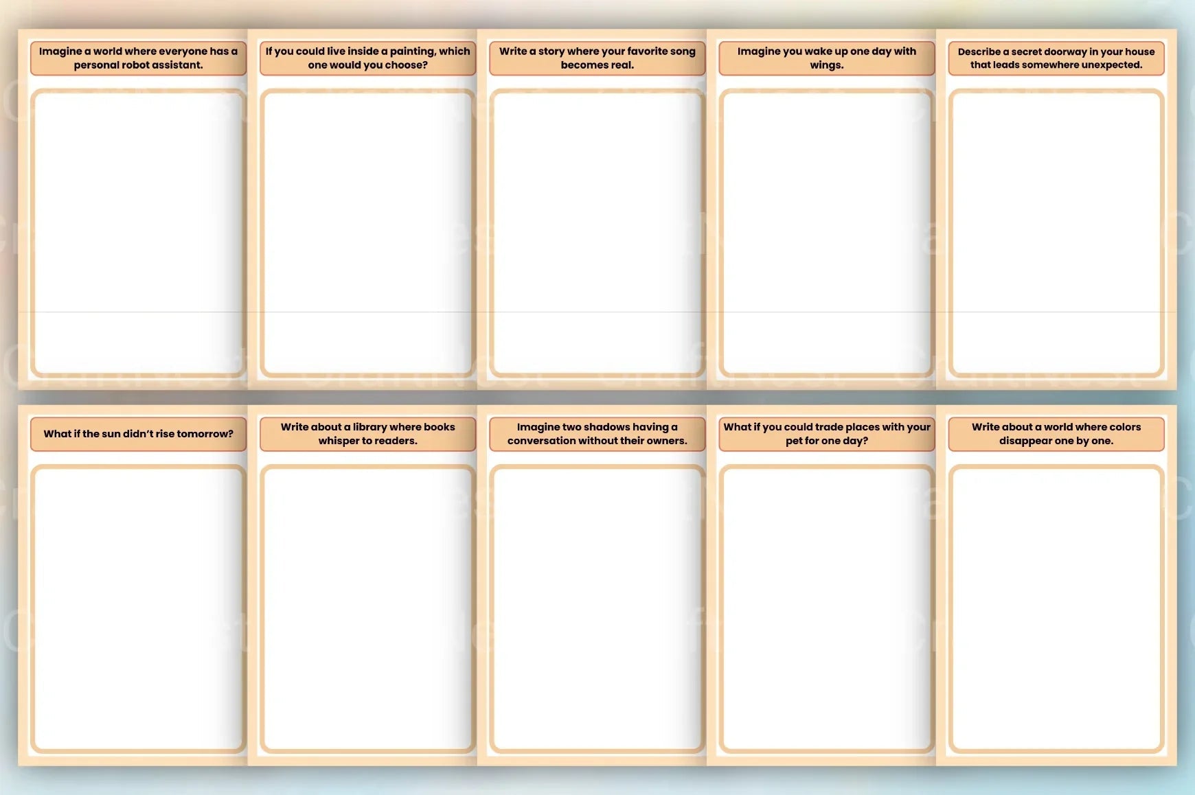 Creative Writing Prompts Book - CraftNest - Digital Crafting and Art