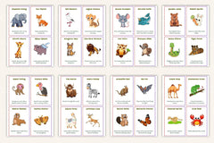 Kids Animal Movement Somatic Cards for Fun and Learning - CraftNest - Digital Crafting and Art