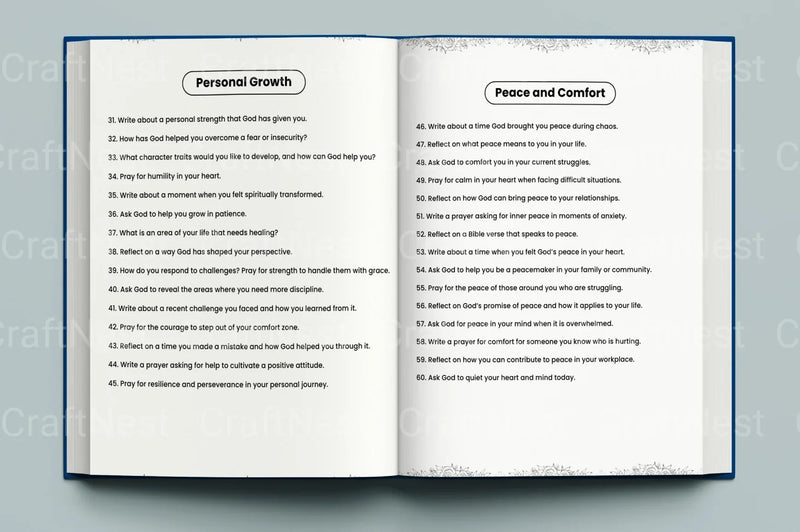 Prayer Prompts Guide for Inspiration - CraftNest - Digital Crafting and Art