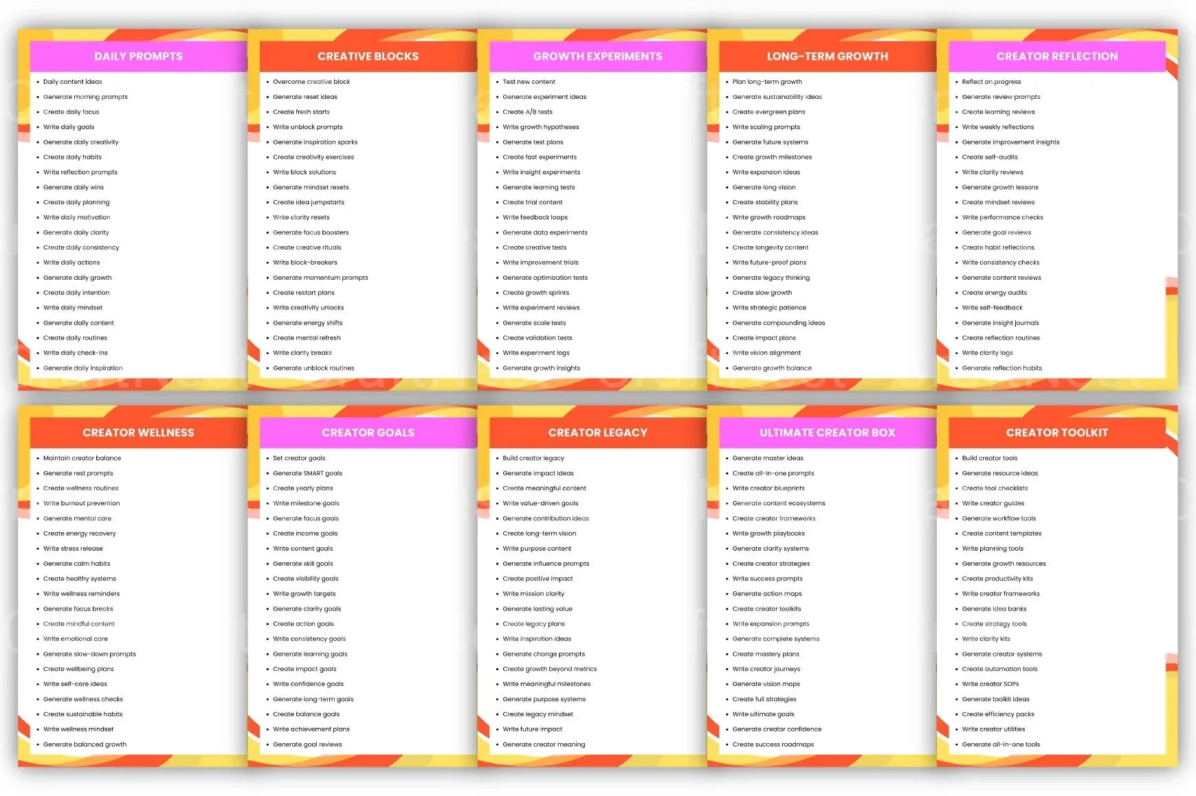 Prompt Box for Creators - CraftNest - Digital Crafting and Art